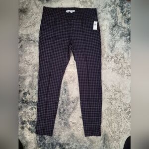 Old Navy Women's Checkered Dress Pants - Navy and Red